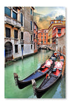 Beautiful Romantic Venetian Scenery 24x36 Wall Art Frame And Fabric Panel
