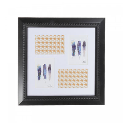 Arcadian Black Photo Frame 4 - 4 x 6 Frames|Cadre noir arcadien de 4 photos - cadres 4 x 6