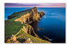 Sunset At Neist Point Lighthouse, Scotland 16x24 Wall Art Frame And Fabric Panel