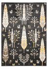 Pine Black Machine Washable Area Rug - 6'0\" x 9'0\"