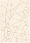 Sadie Abstract Champagne-Taupe Area Rug - 5'3\" x 7'7\"