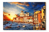 Amazing Venice On Sunset 28x42 Wall Art Frame And Fabric Panel