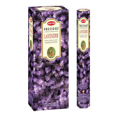Hem Incense 20 Stick Precious Lavender - Set of 6 Incense Sticks|20 bâtons d’encens Hem à arôme de lavande précieuse - ensemble de 6 paquets de bâtons d’encens