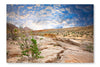Semi Desert Scenery 24x36 Wall Art Frame And Fabric Panel