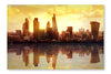 London Sunset 28x42 Wall Art Frame And Fabric Panel
