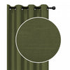 Faux Silk Panel With 8 Grommets Moss Green - Set of 2 Drapes and Blinds