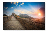 The Great Wall With Sunset Glow 28x42 Wall Art Frame And Fabric Panel