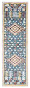 Gypsy Blue Machine Washable Area Rug - 2'6\" x 8'0\"