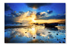 Mirror Reflection Of The Sky 28x42 Wall Art Frame And Fabric Panel
