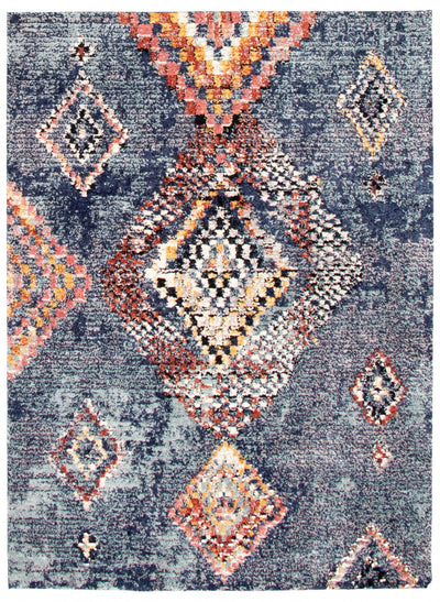 Makondo Mosaique Blue Area Rug - 8'0" x 10'0"