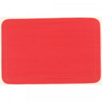 Plastic Placemat Red - Set of 12