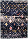 Makondo Classic Navy Blue Area Rug - 6'7\" x 9'6\"