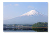 Mountain Fuji And Achi Lake 16x24 Wall Art Frame And Fabric Panel