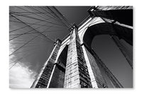 Brooklyn Bridge 16x24 Wall Art Frame And Fabric Panel