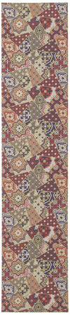 Bellezza Red / Green 2'2\" x 12'0\" Area Rug