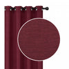 Jacquard Blackout Panel Linea Burgundy 84\" Drapes and Blinds