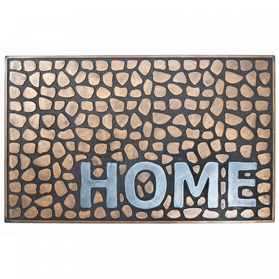 Rubber Pebbles Home Floormat|Tapis de plancher « Home » orné de galets, en caoutchouc
