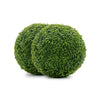 Artificial Boxwood 13\" Foliage Ball 2 Pieces