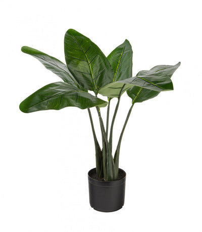 Artificial 31" Bird Of Paradise Indoor & Outdoor In Black Pot