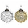 4\" Glass Acorn Ornament Gold Silver - Set of 4 Christmas Ornaments