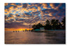 Sunset Over The Gulf Of Mexico 28x42 Wall Art Frame And Fabric Panel