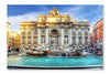 Trevi Fountain, Rome, Italy 28x42 Wall Art Frame And Fabric Panel