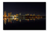 Picturesque Dark Cityscape 16x24 Wall Art Frame And Fabric Panel