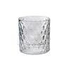 Round Glass Candle Holder Hexagone - Set of 4