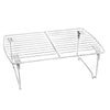 Collapsible Wired Shelf Organizer White Kitchen Storage