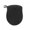 Quilted Potholder with Pocket Black - Set of 4