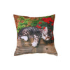 Polyester Digital Print Cushion Lazy Cat 18 x 18 - Set of 2