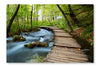 Boardwalk In The Park 16x24 Wall Art Frame And Fabric Panel