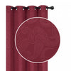 Embossed Blackout Panel Paisley Red 84\" - Set of 2 Drapes and Blinds