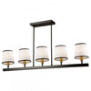 Coco 5-Light Black Gold Ceiling Light