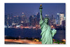 Panorama Of New York City 16x24 Wall Art Frame And Fabric Panel