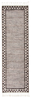 Vera Quattro Ivory/Grey Area Rug - 2'7\" x 8'4\"