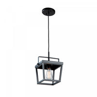 Carriage 1-Light Black Pendant I