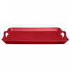 Rect. Serving Tray with Handle Red