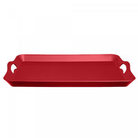 Rect. Serving Tray with Handle Red