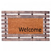 Welcome Rubber Fence with Coir Floormat