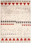 Raja Ivory-Red Area Rug - 3'11\" x 5'7\"