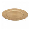 Charger Plate Dotted Diamond Gold 13\" - Set of 6 Dinnerware
