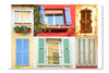 Traditional French Windows 24x36 Wall Art Frame And Fabric Panel