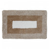 Microfibre Border Bathmat Taupe 20 x 32