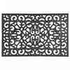 Black Rubber Grill Mat 23 x 36 Circle Floormat