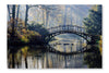 Autumn Old Bridge 16x24 Wall Art Frame And Fabric Panel