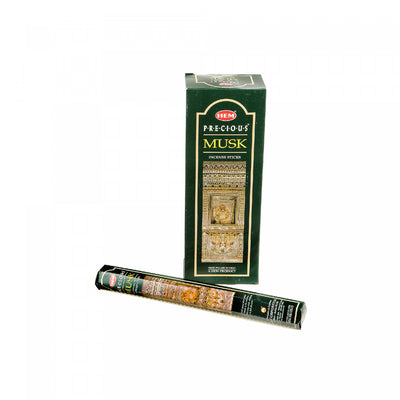 Hem Incense 20 Stick Musk - Set of 6 Incense Sticks|20 bâtons d’encens Hem à arôme de musc - ensemble de 6 paquets