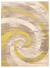 Korra Ivory / Green 6'7\" x 9'6\" Area Rug
