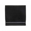 Luxury Stitch Wash Cloth 12 x 12 Black - Set of 6 Towels