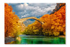 Konitsa Bridge 28x42 Wall Art Frame And Fabric Panel